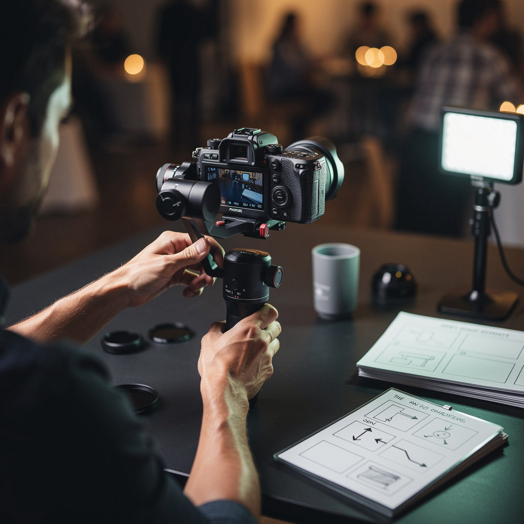 Lucid Content Studio professional video production equipment and cinematic storytelling setup